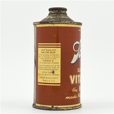 Schlitz Vitamin D Beer Cone Top 183-20