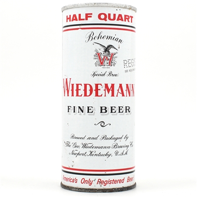 Wiedemann Beer 16 Ounce Zip Top L169-7 UNLISTED