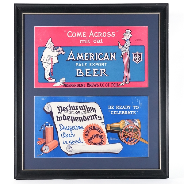 Duquesne American Pale Export Beer Declaration Independents Trolley Signs