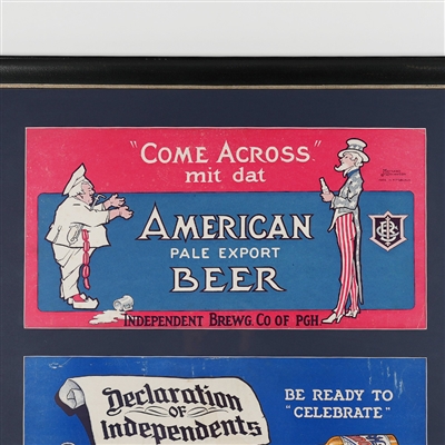 Duquesne American Pale Export Beer Declaration Independents Trolley Signs