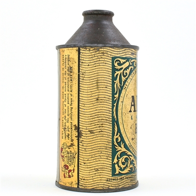 Altes Beer Cone Top IRTP DETROIT 21 CANNING CODE 150-12