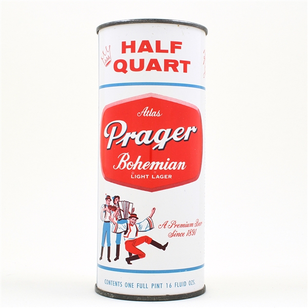 Atlas Prager Beer 16 Ounce Bank Lid Flat Top 224-16 OUTSTANDING
