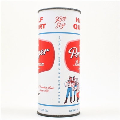 Atlas Prager Beer 16 Ounce Bank Lid Flat Top 224-16 OUTSTANDING