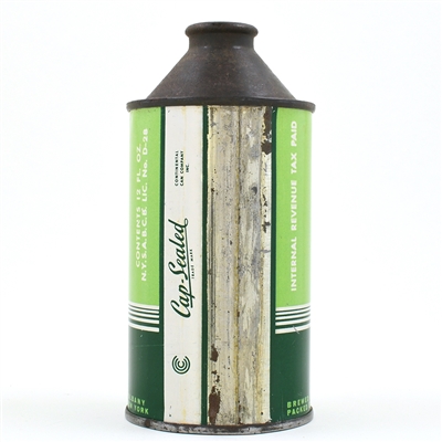 Beverwyck Irish Brand Cream Ale Cone Top 1845 DATE 152-7