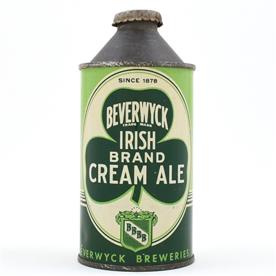 Beverwyck Irish Brand Cream Ale Cone Top 1878 DATE 152-6