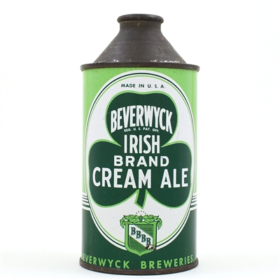 Beverwyck Irish Brand Cream Ale Cone Top MADE IN USA 152-8
