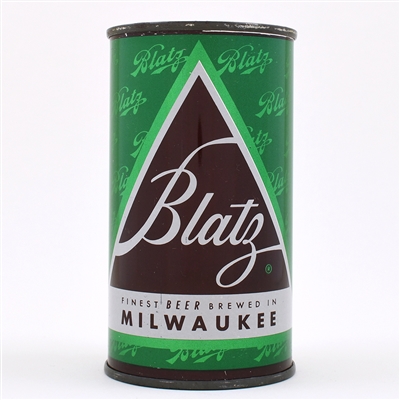 Blatz Beer Xmas Color Series Bank Lid Flat Top GREEN 39-13 EXCELLENT