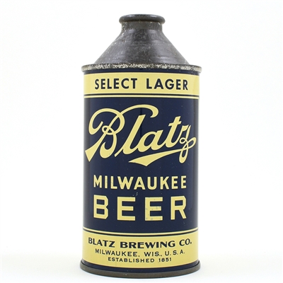Blatz Milwaukee Beer Cone Top 153-14 EXCEPTIONAL