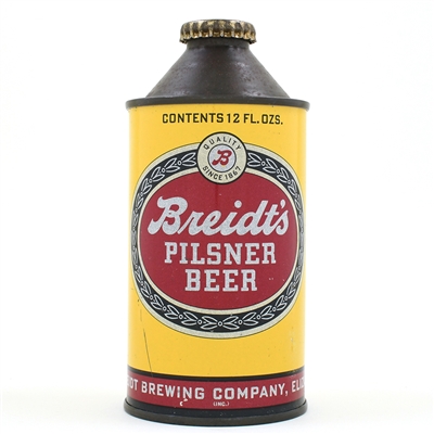 Breidts Pilsner Beer Cone Top IRTP 154-18 EXCELLENT