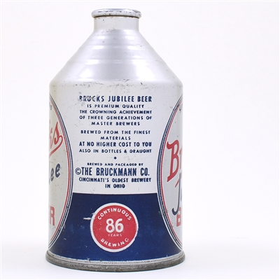 Brucks Jubilee Beer Crowntainer 86 YEARS 192-22