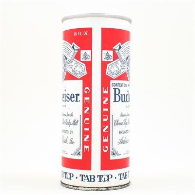 Budweiser Beer 16 Ounce Pull Tab ST LOUIS 6 CITIES 143-8 OUTSTANDING