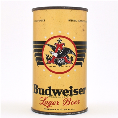 Budweiser Beer Instructional Flat Top ACCO D CODE 43-40 OI 162