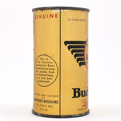Budweiser Beer Instructional Flat Top SEMI-METALLIC L43-35 OI 148