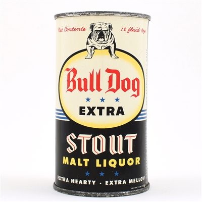 Bull Dog Stout Malt Liquor Flat Top BLUE STARS 45-26 EXCEPTIONAL