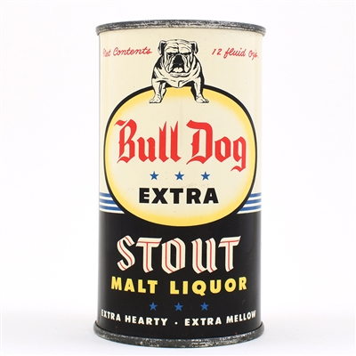 Bull Dog Stout Malt Liquor Flat Top BLUE STARS 45-26 EXCEPTIONAL