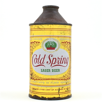 Cold Spring Beer Cone Top 5 PERCENT 151-1