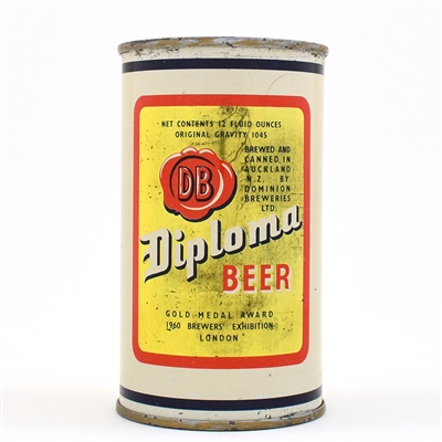 Diploma Beer New Zealand Flat Top VERY HARD CONDITION
