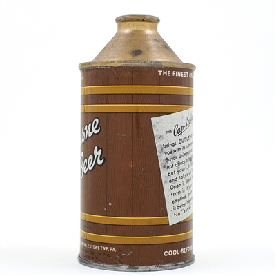Duquesne Can-o-Beer Cone Top 159-27