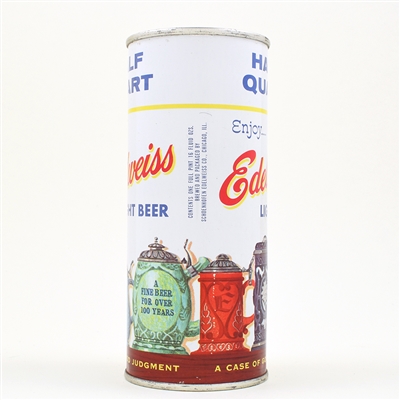 Edelweiss Beer 16 Ounce Flat Top SCHOENHOFEN L228-28