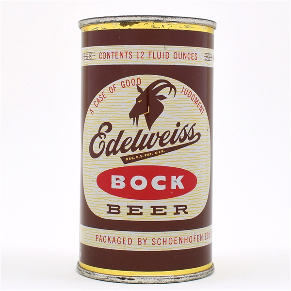 Edelweiss Bock Beer Flat Top 59-8 MINTY
