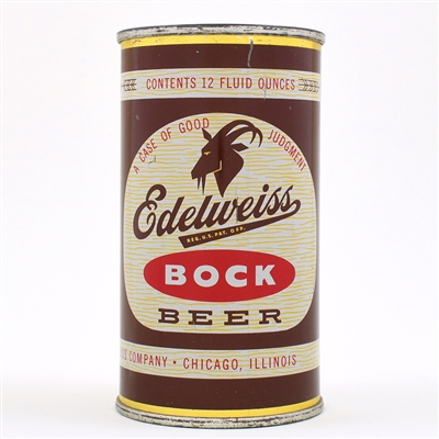 Edelweiss Bock Beer Flat Top 59-8 MINTY