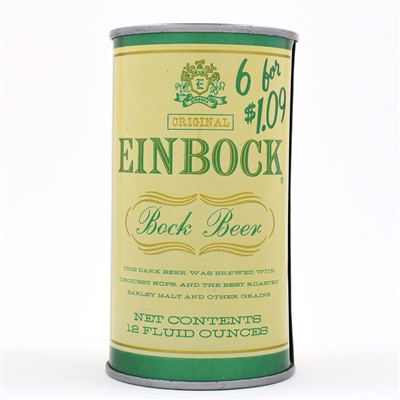 Einbock Bock Beer Test Pull Tab Rolled as a Flat Top USBCII 230-32 SHARP
