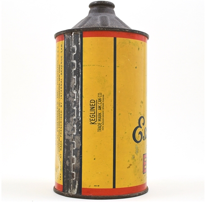 Esslingers Beer Quart Cone Top FLAT TOP ON TRAY 208-14