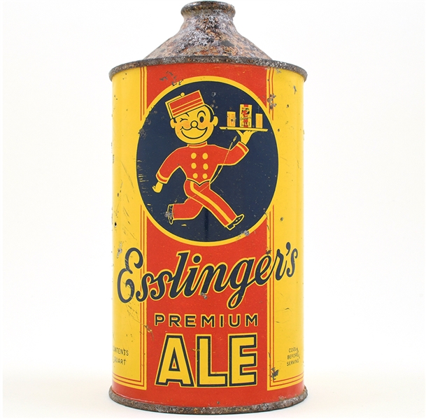 Esslingers Premium Ale Quart Cone Top 208-10