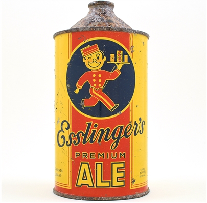 Esslingers Premium Ale Quart Cone Top 208-10