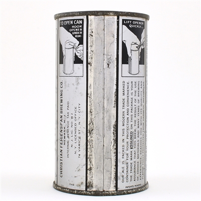 Feigenspan PON Ale LONG OPENER Flat Top CANCO QUOTES 62-37 OI 261