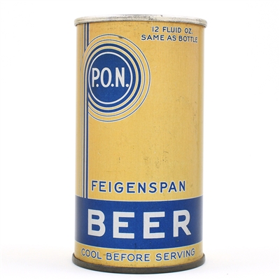 Feigenspan PON Beer Flat Top NON-OI 63-4 EXCEPTIONAL