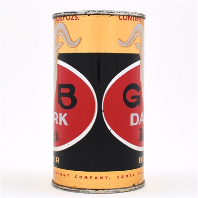 GB Dark Bock Beer Flat Top 68-10 VANITY LID