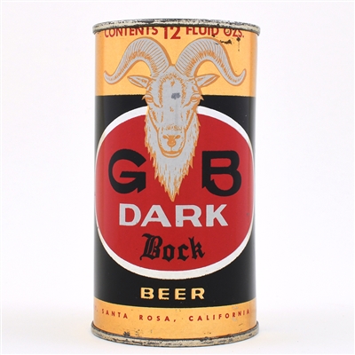 GB Dark Bock Beer Flat Top 68-10 VANITY LID