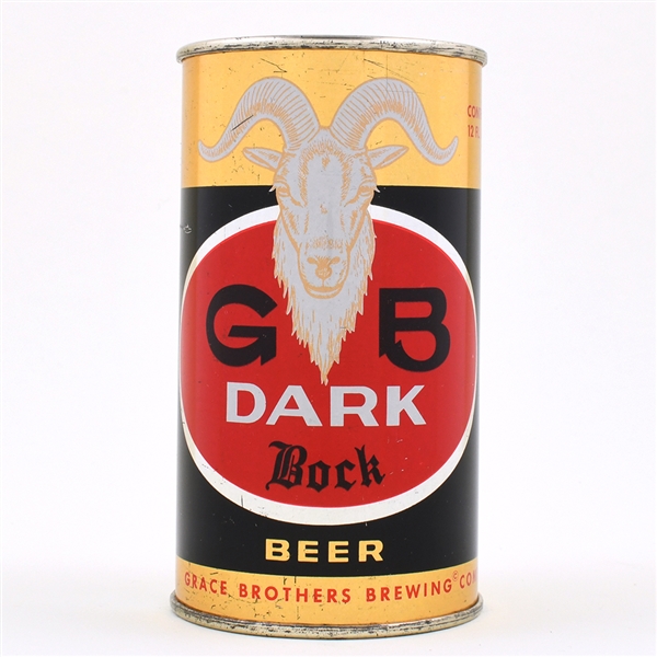 GB Dark Bock Beer Flat Top ORANGE GOAT 68-8 EXCELLENT