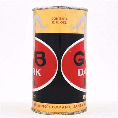GB Dark Bock Beer Flat Top ORANGE GOAT 68-8 EXCELLENT