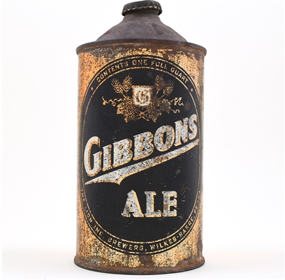 Gibbons Ale Quart Cone Top 210-2