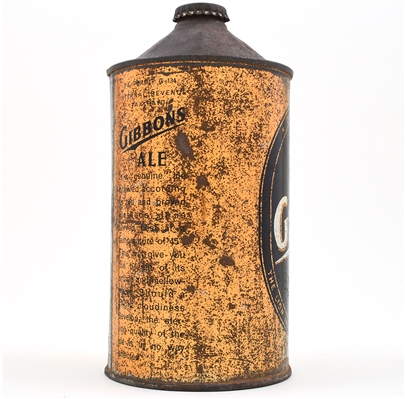 Gibbons Ale Quart Cone Top 210-2