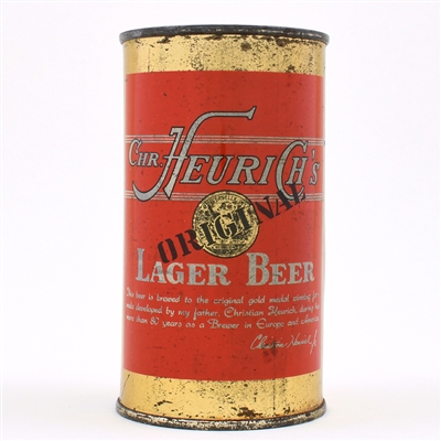 Heurichs Lager Beer Bank Lid Flat Top 81-37