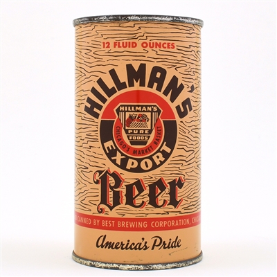 Hillmans Beer Flat Top NON-OI 82-17 NEAR MINT