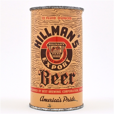 Hillmans Beer Instructional Flat Top NON-IRTP 82-16 OI 396