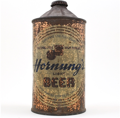 Hornungs Beer Quart Cone Top 212-7