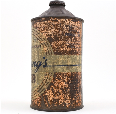 Hornung's Beer Quart Cone Top 212-7