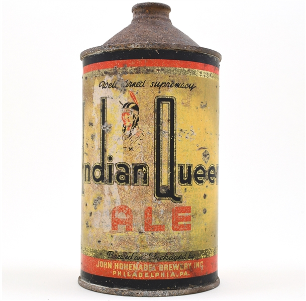 Indian Queen Ale Quart Cone Top 212-2