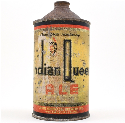 Indian Queen Ale Quart Cone Top 212-2
