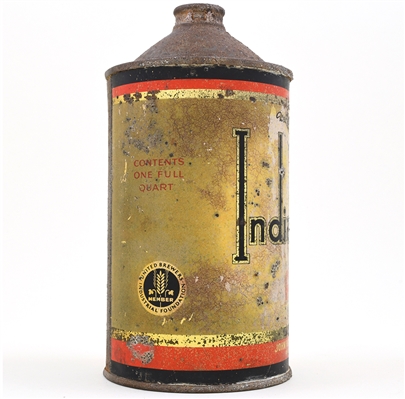 Indian Queen Ale Quart Cone Top 212-2