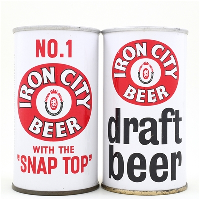 Iron City Beer-Draft Zip Tops Lot of 2