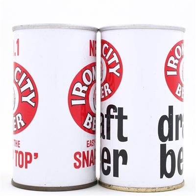 Iron City Beer-Draft Zip Tops Lot of 2