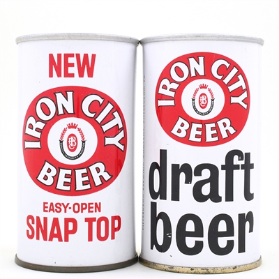 Iron City Beer-Draft Zip Tops Lot of 2