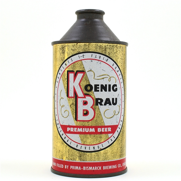 Koenig Brau Beer Cone Top DNCMT 4 PERCENT VAR 1 172-1
