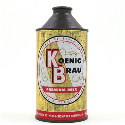 Koenig Brau Beer Cone Top DNCMT 4 PERCENT VAR 1 172-1